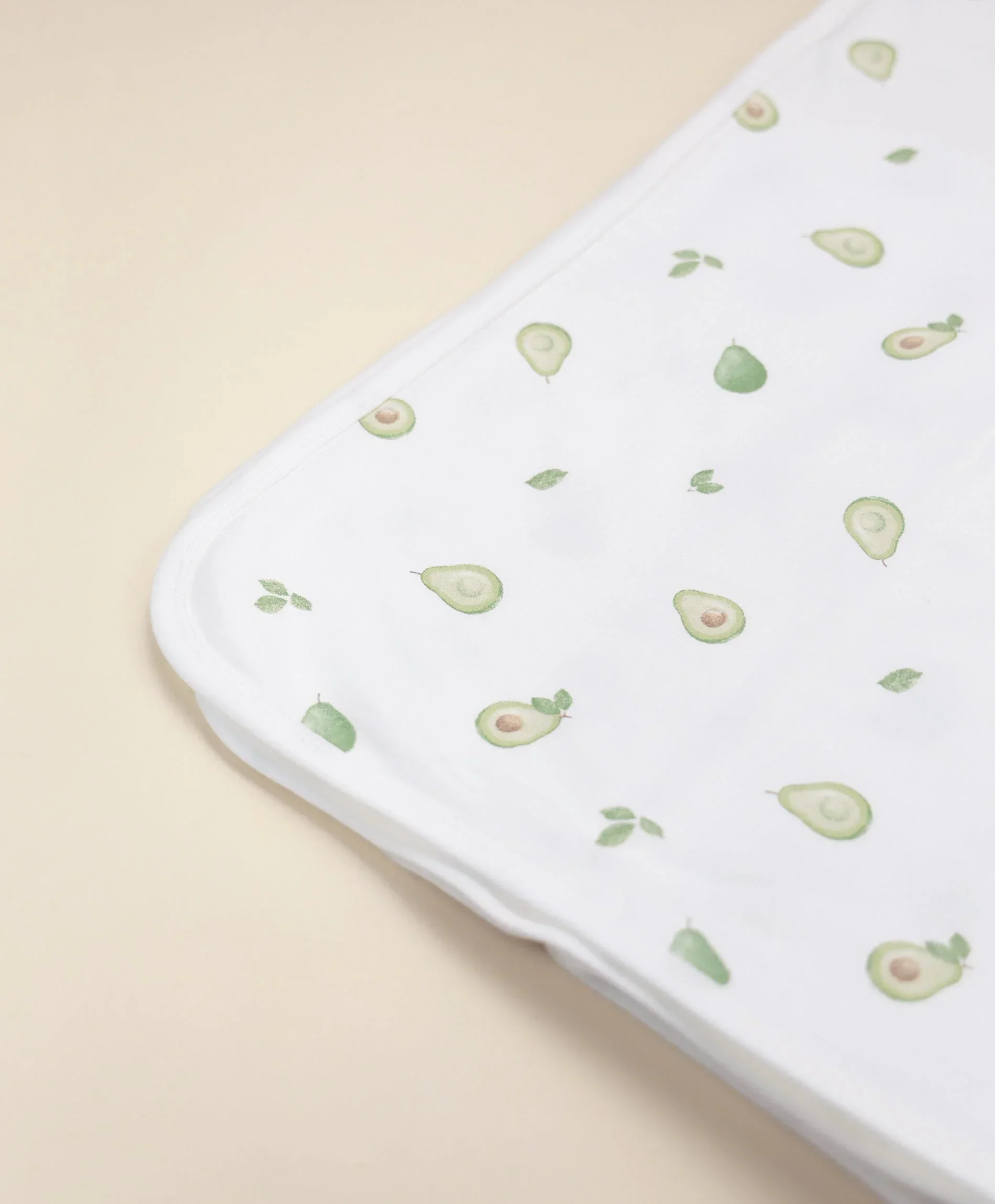 Organic Cotton Baby Swaddle Wrap - Avocados - Image 4
