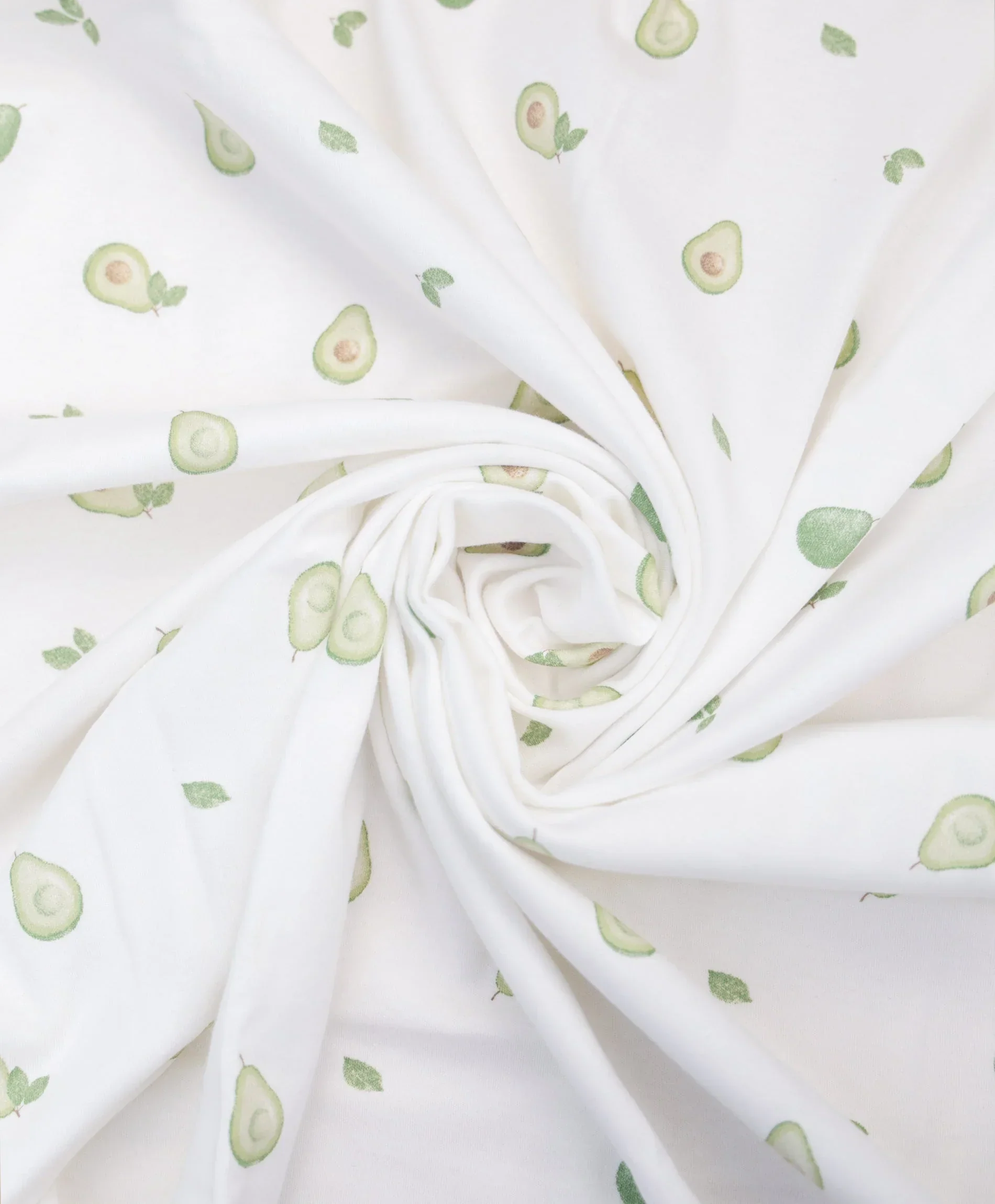 Organic Cotton Baby Swaddle Wrap - Avocados - Image 5