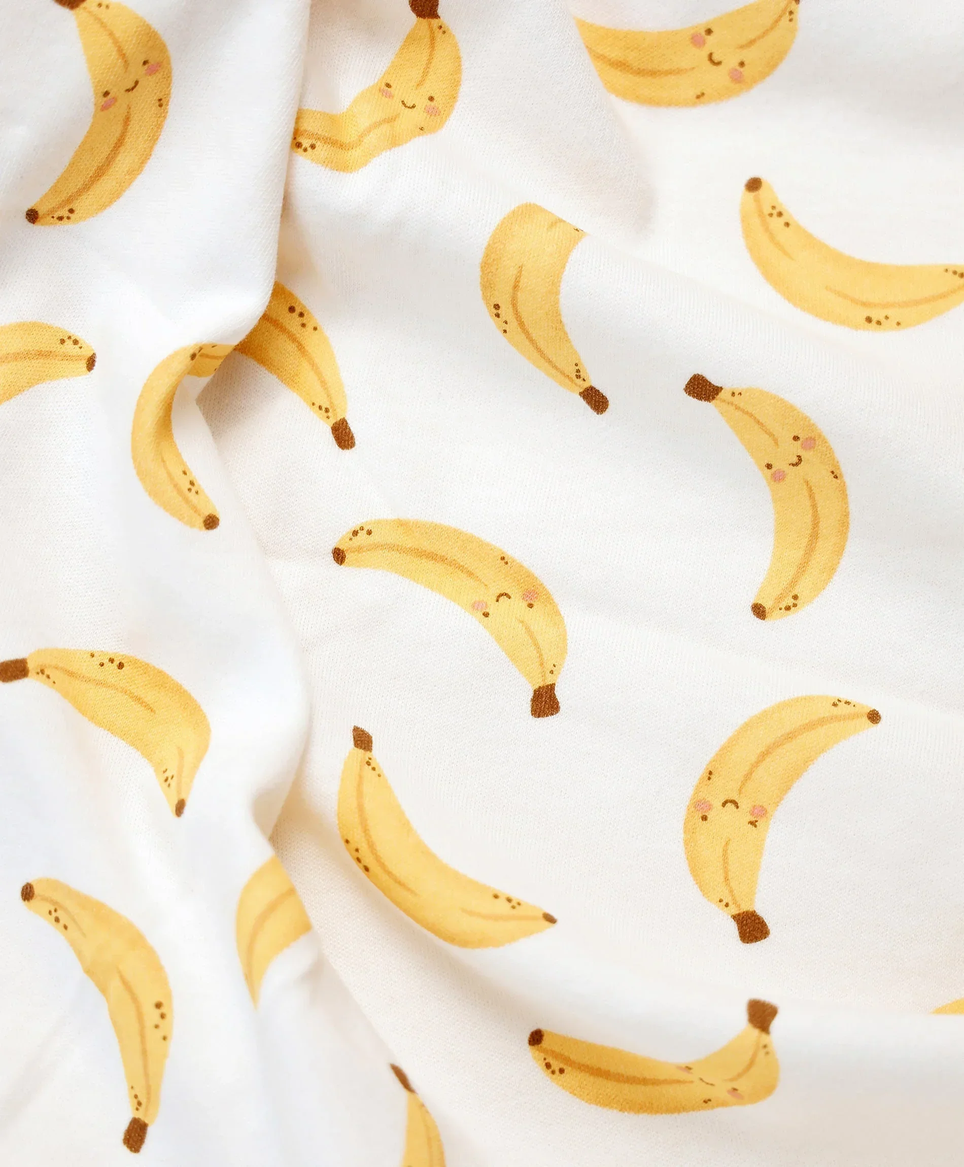 Organic Cotton Baby Swaddle Wrap - Bananas - Image 3