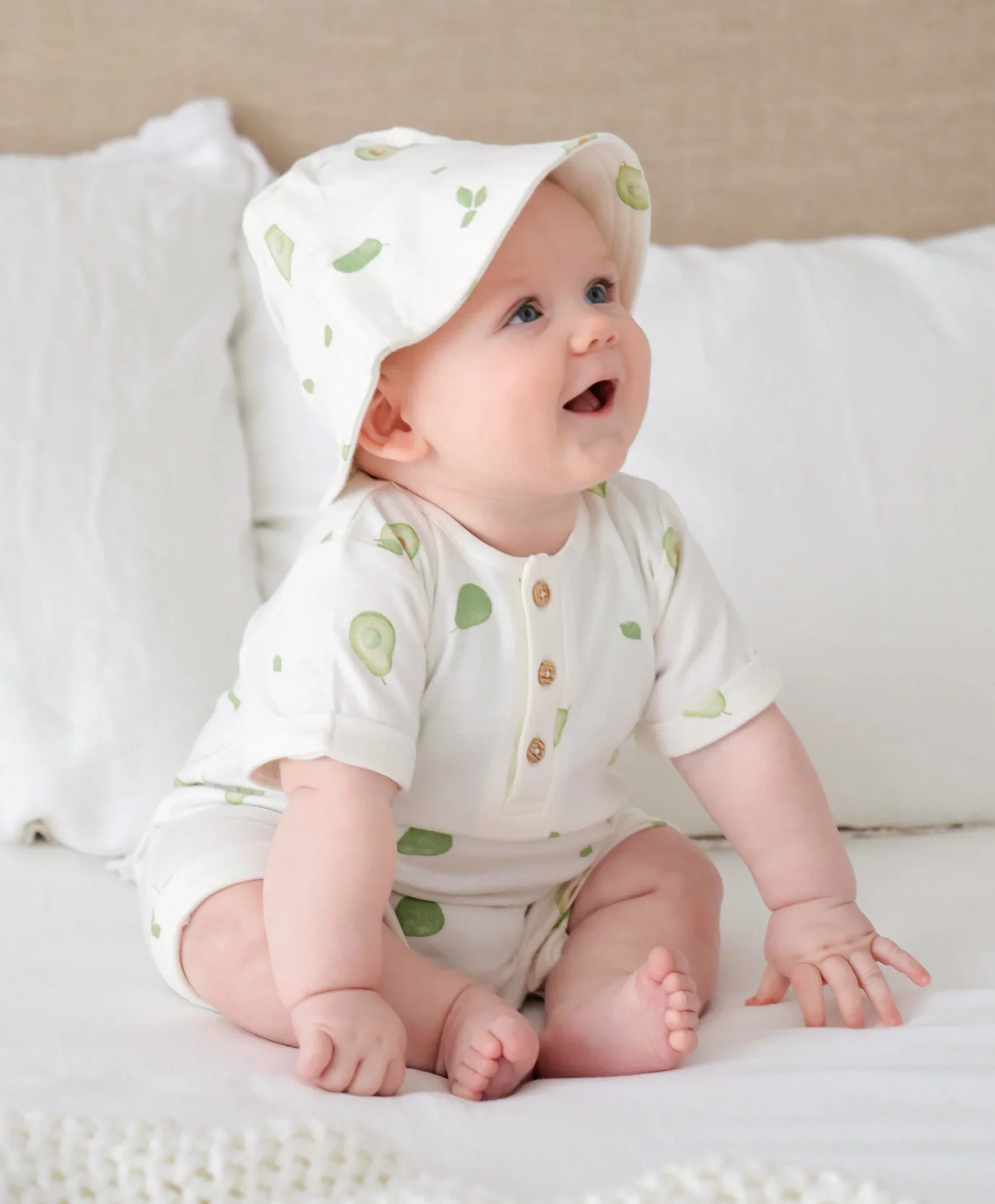 Organic Cotton Romper - Avocados - Image 10
