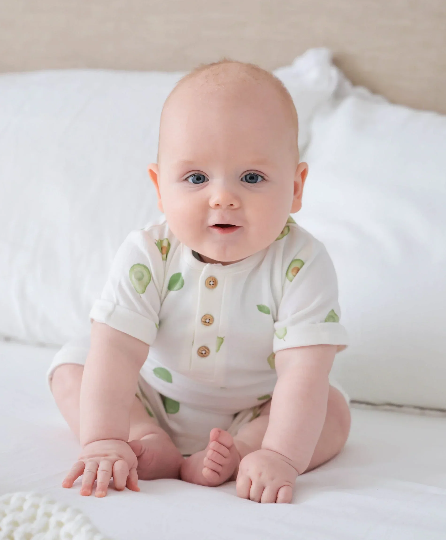 Organic Cotton Romper - Avocados - Image 11