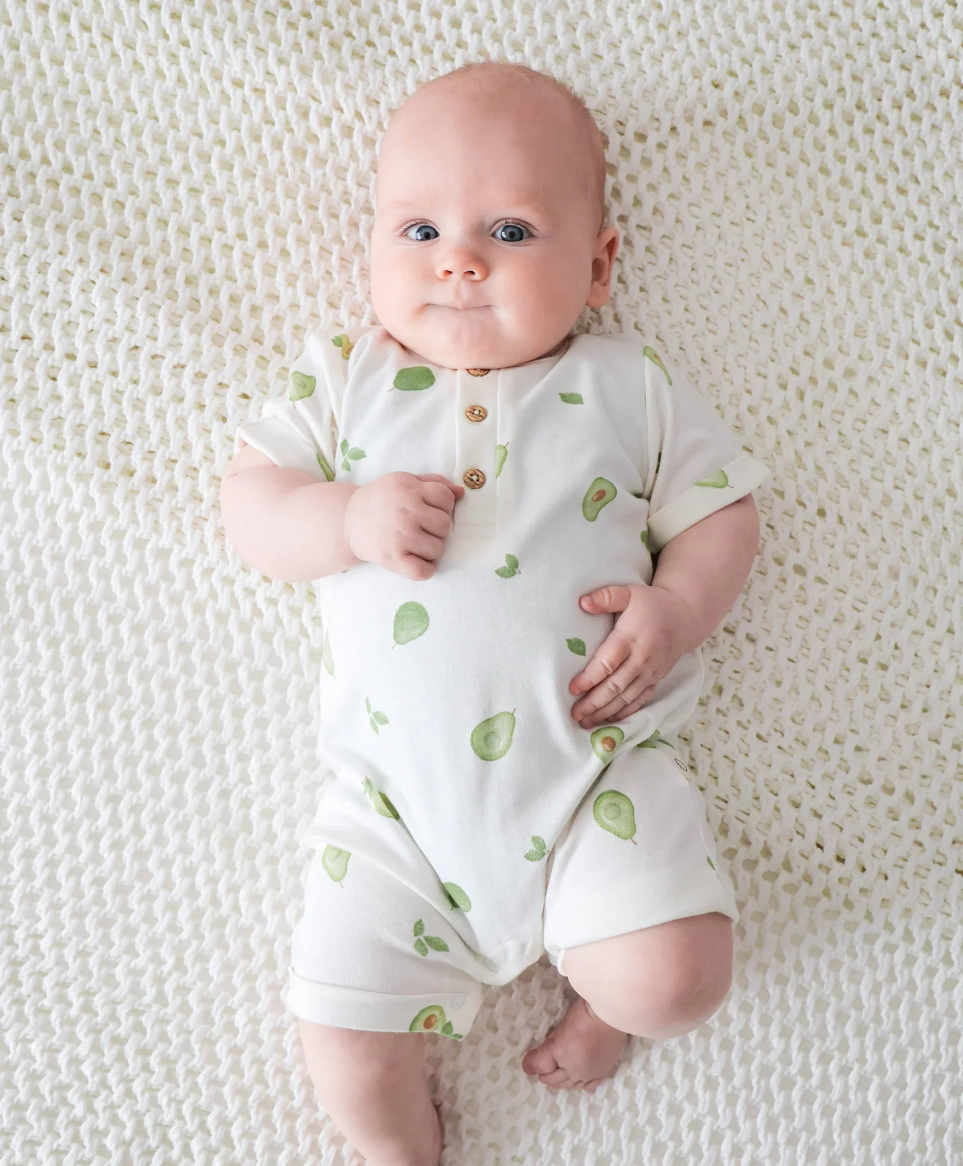 Organic Cotton Romper - Avocados - Image 7