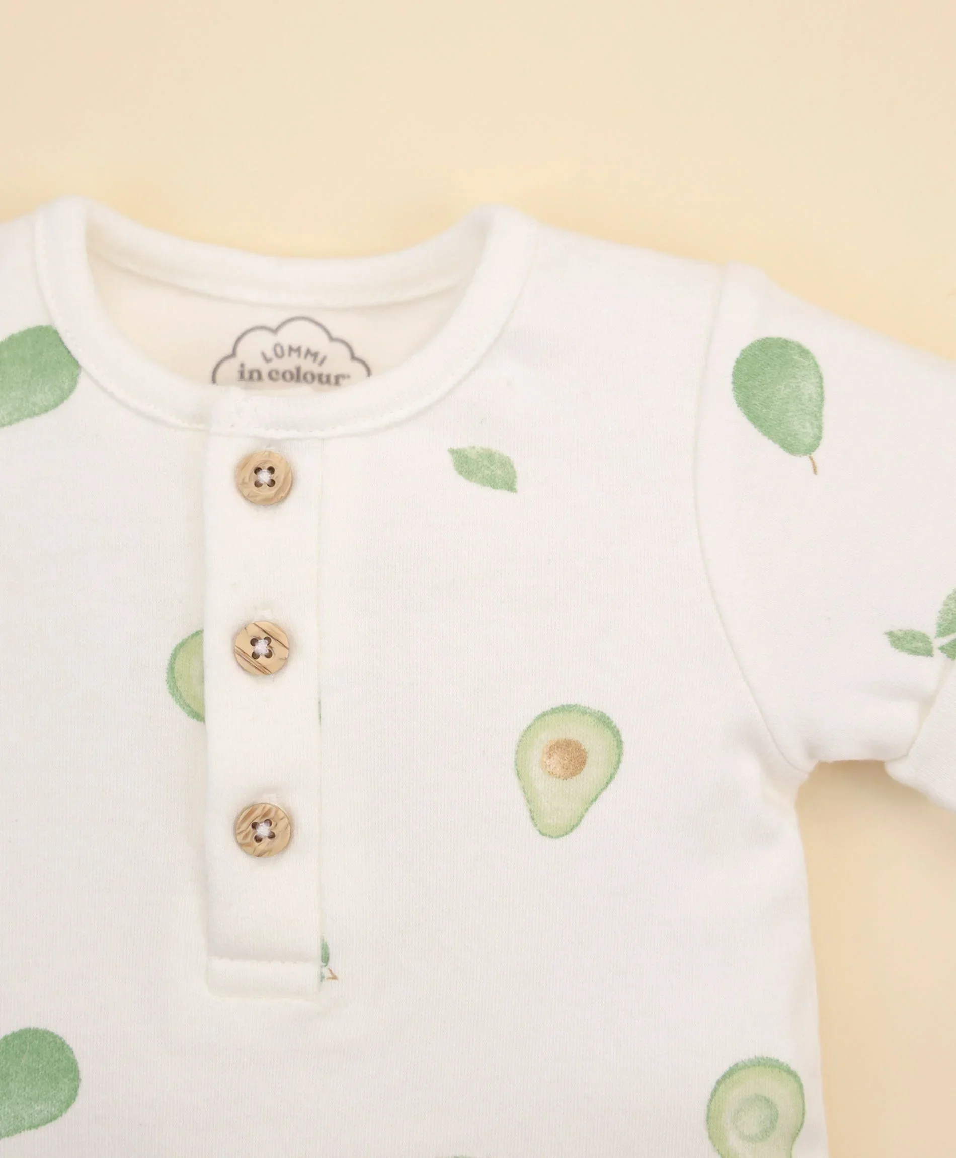 Organic Cotton Romper - Avocados - Image 8
