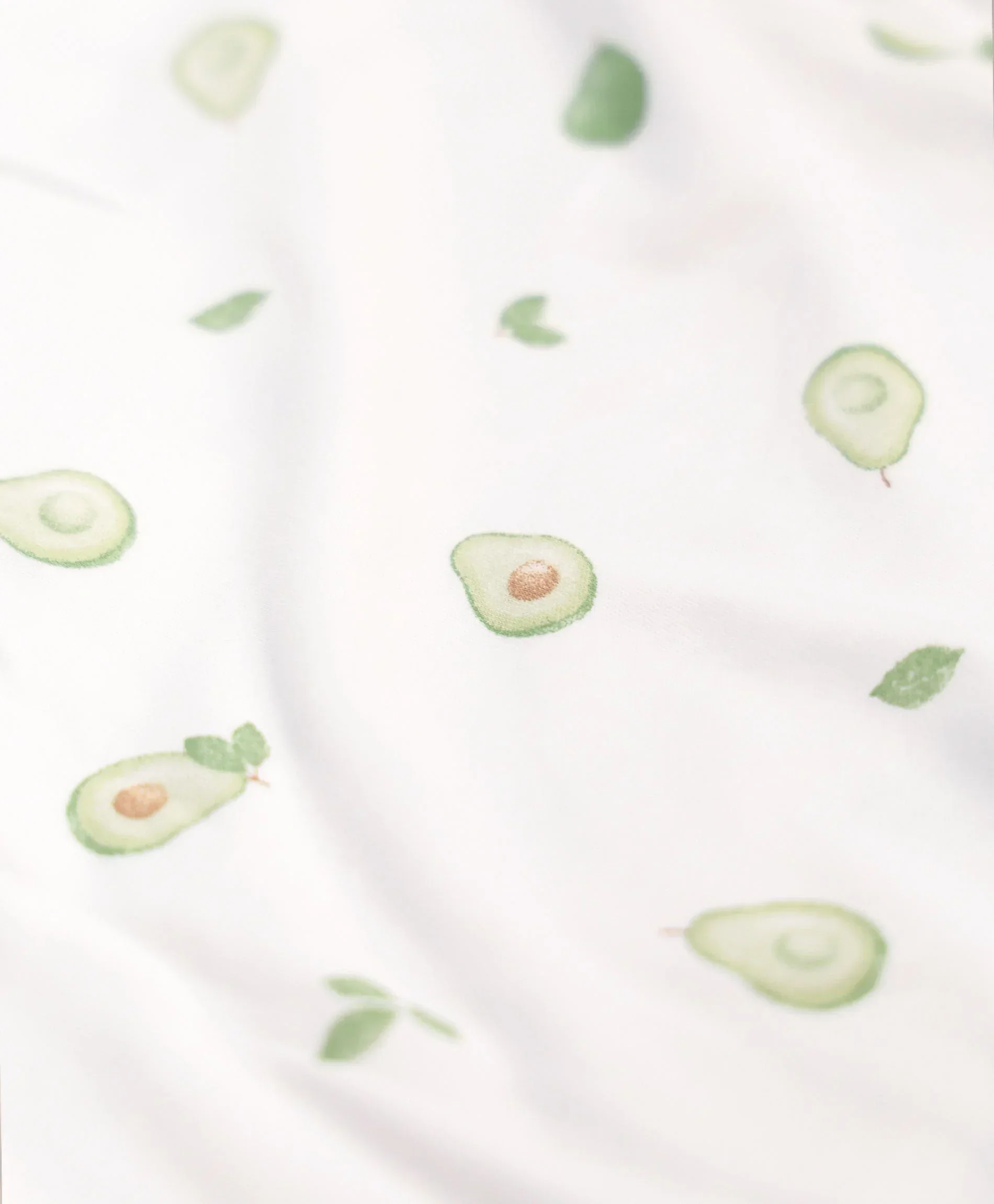Organic Cotton Cot Sheet - Avocados - Image 4