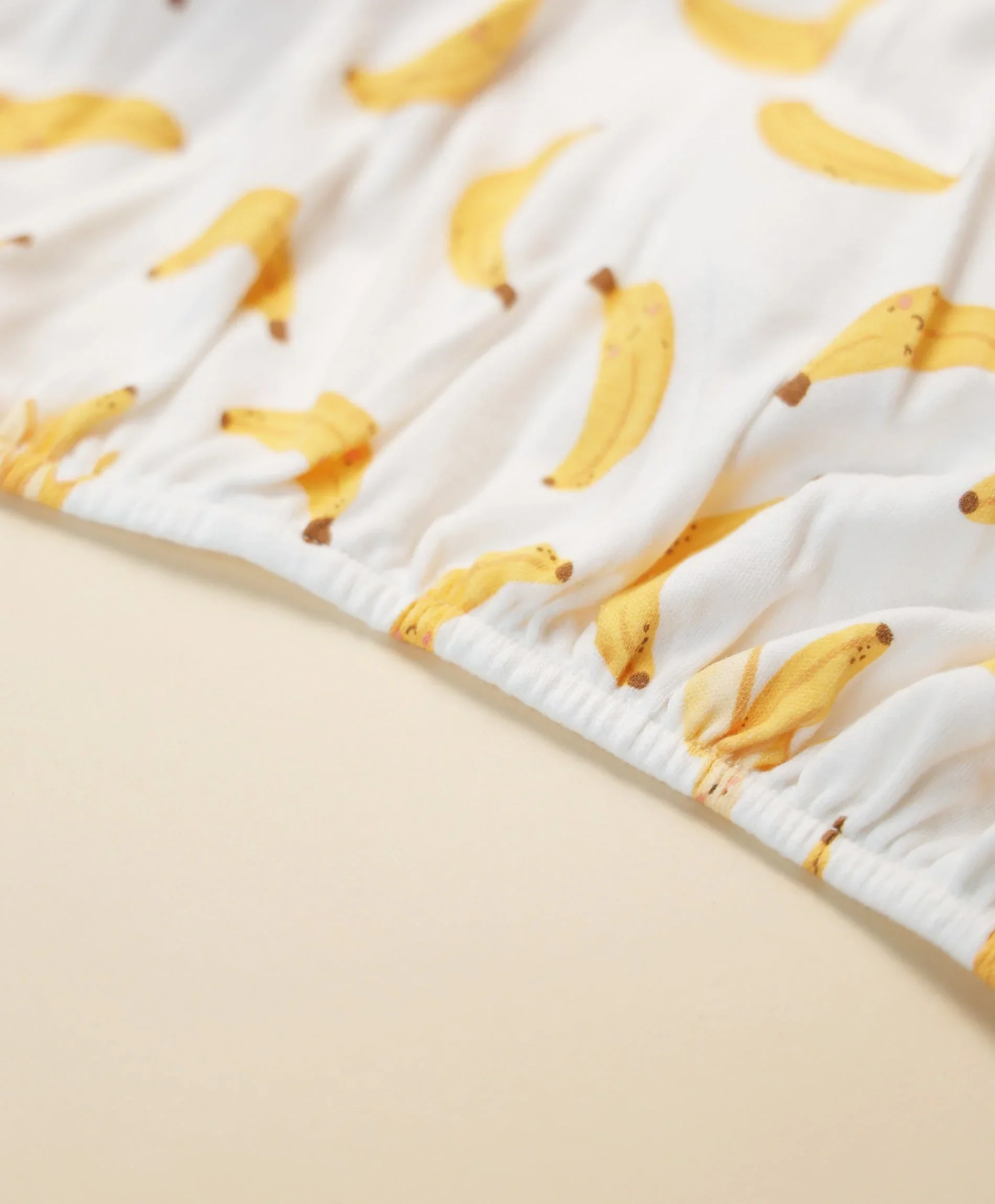 Organic Cotton Cot Sheet - Bananas - Image 3
