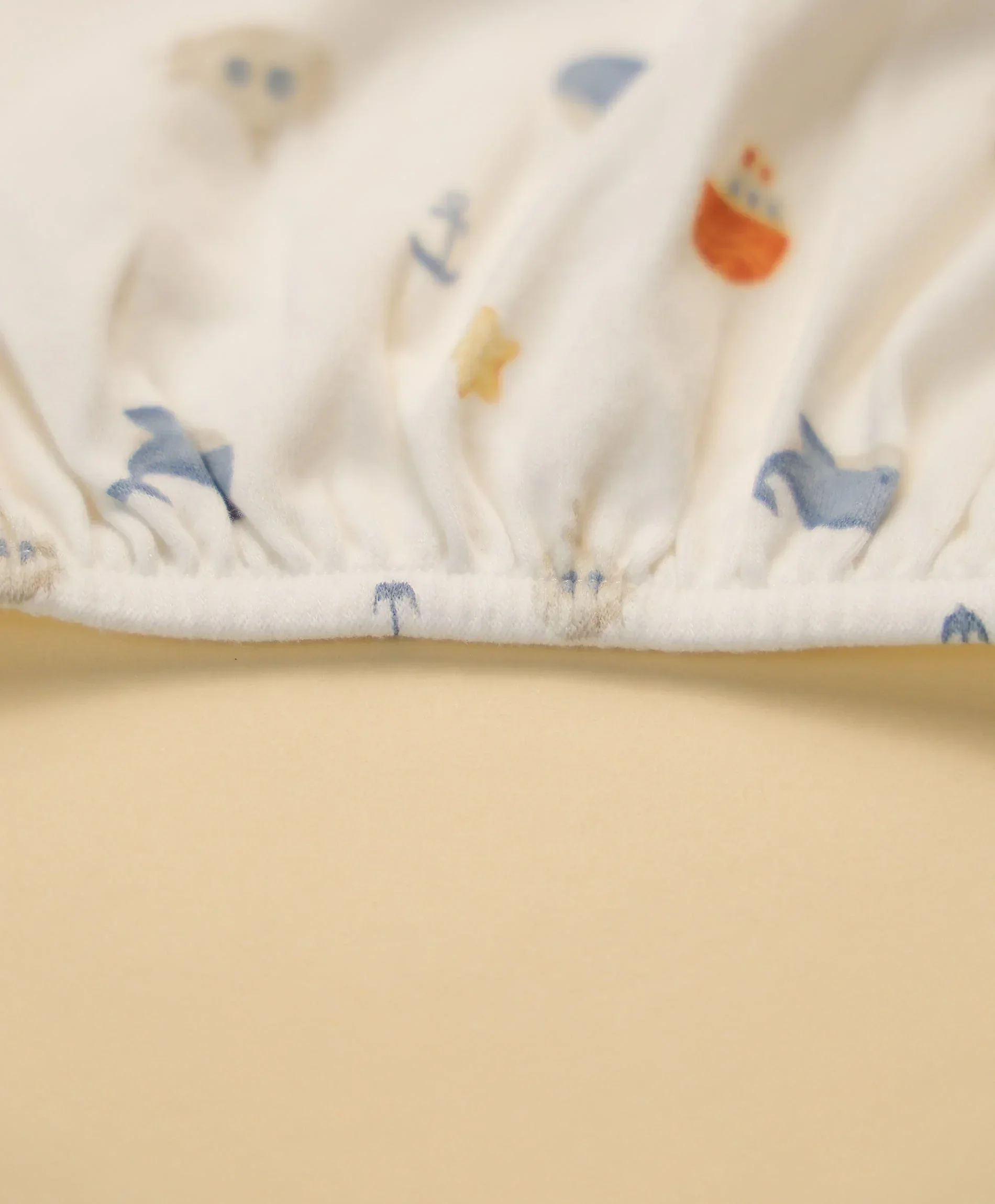 Organic Cotton Cot Sheet - Sea - Image 4