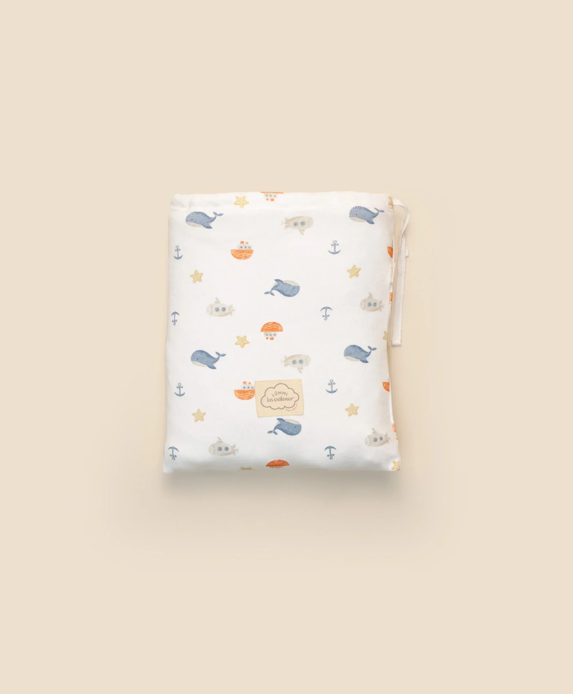 Organic Cotton Cot Sheet - Sea - Image 5