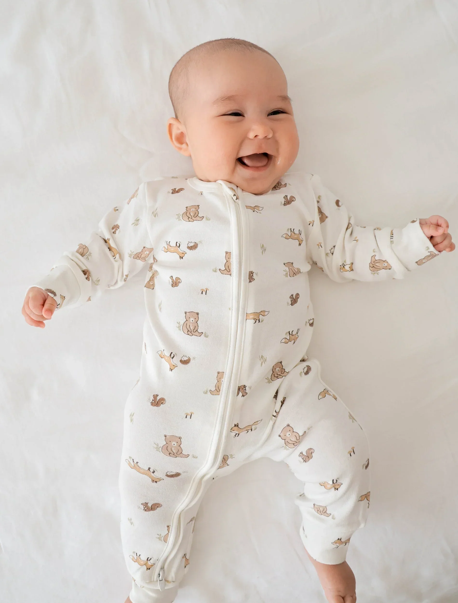 Organic Cotton Growsuit - Bear & Fox - Image 3