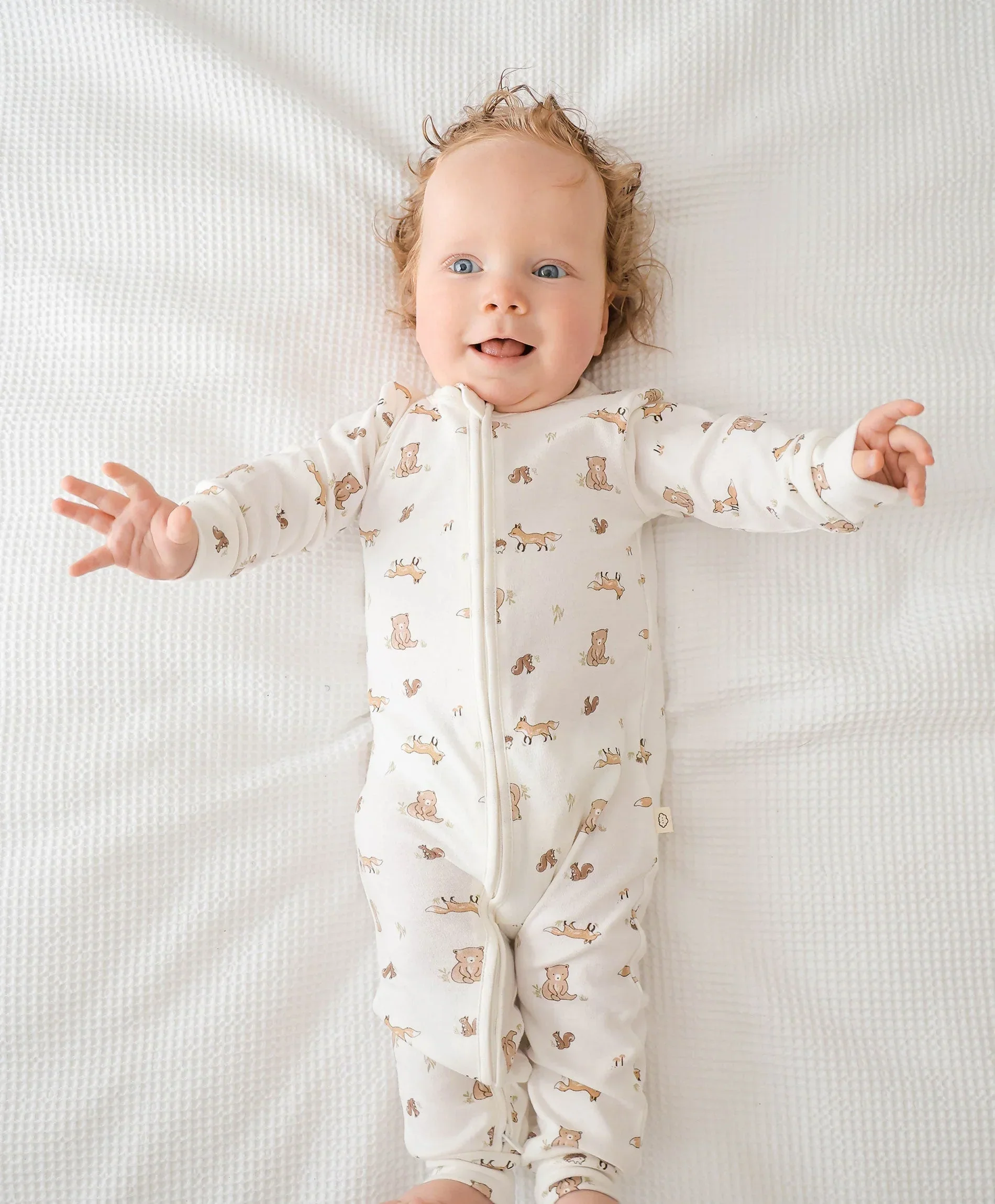 Organic Cotton Growsuit - Bear & Fox - Image 5