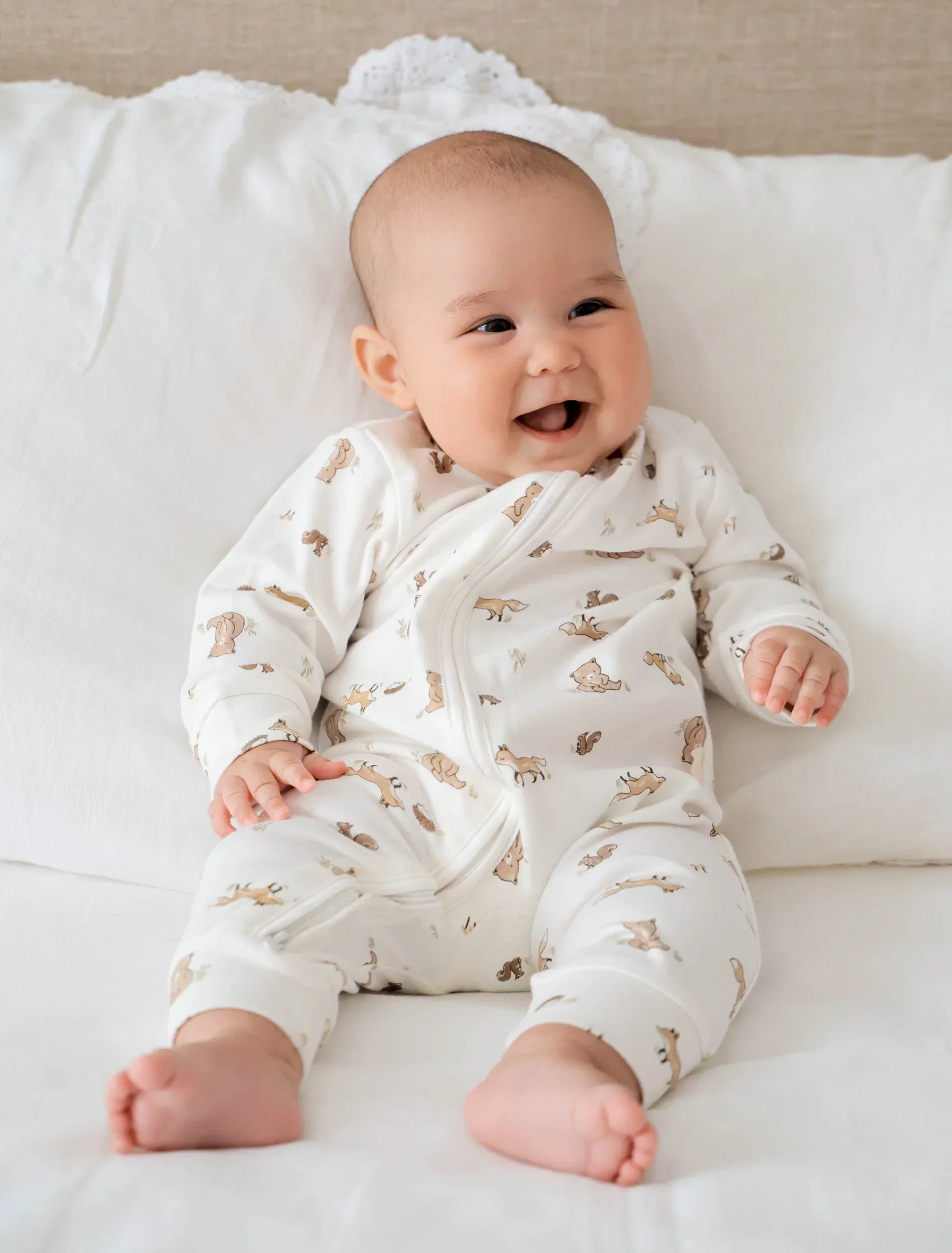 Organic Cotton Growsuit - Bear & Fox - Image 6