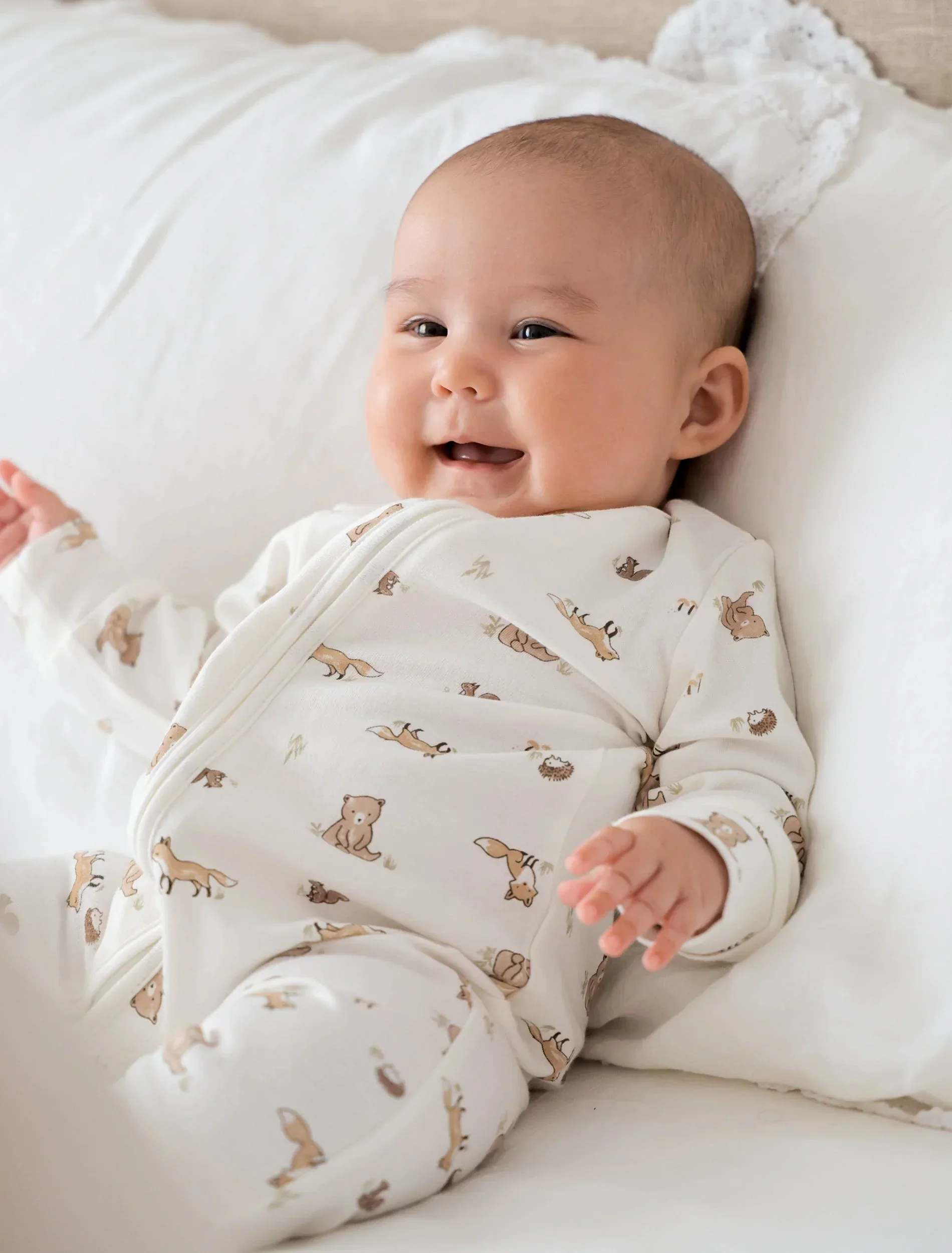 Organic Cotton Growsuit - Bear & Fox - Image 7