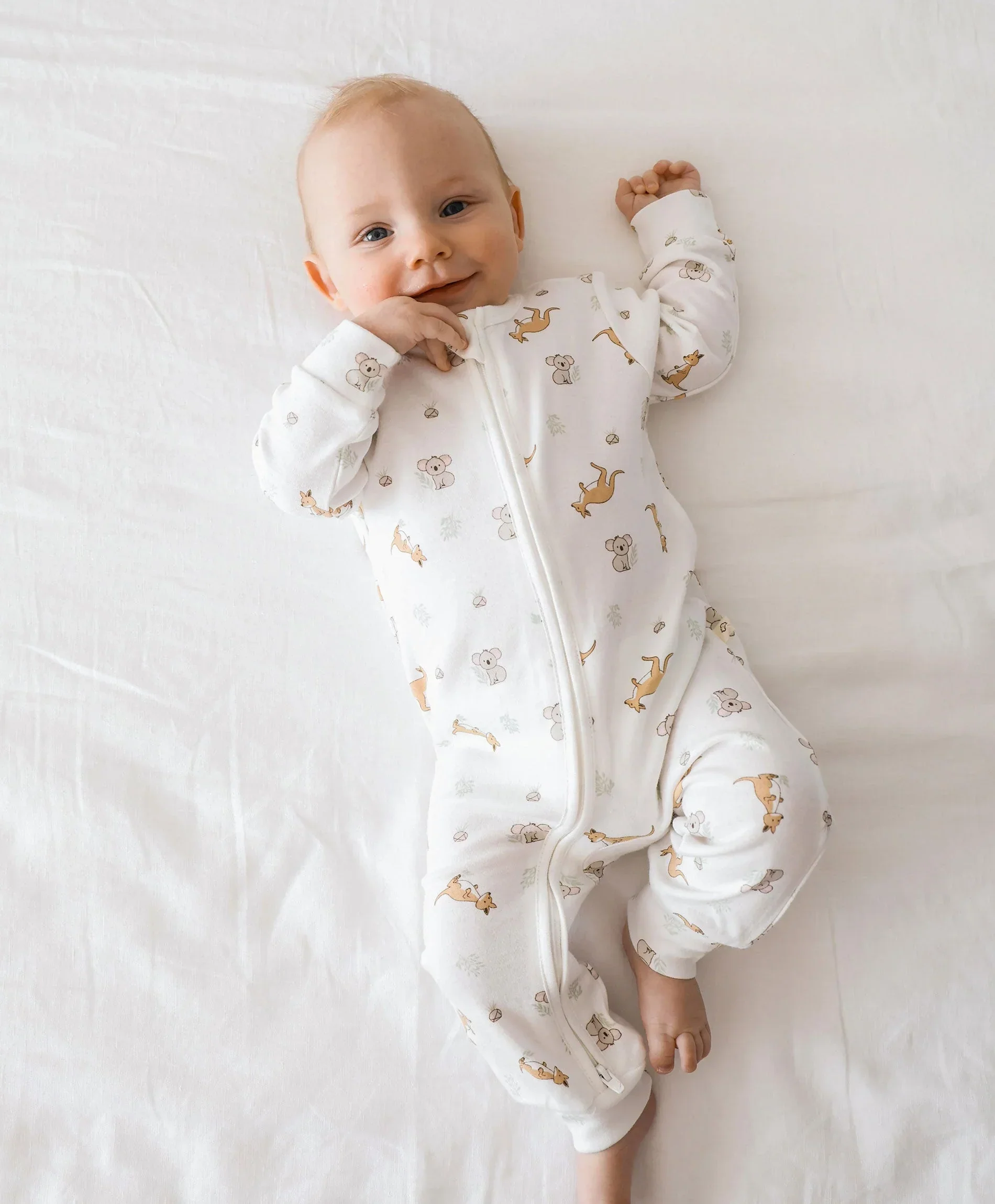 Organic Cotton Growsuit - Kangaroo & Koala - Image 3