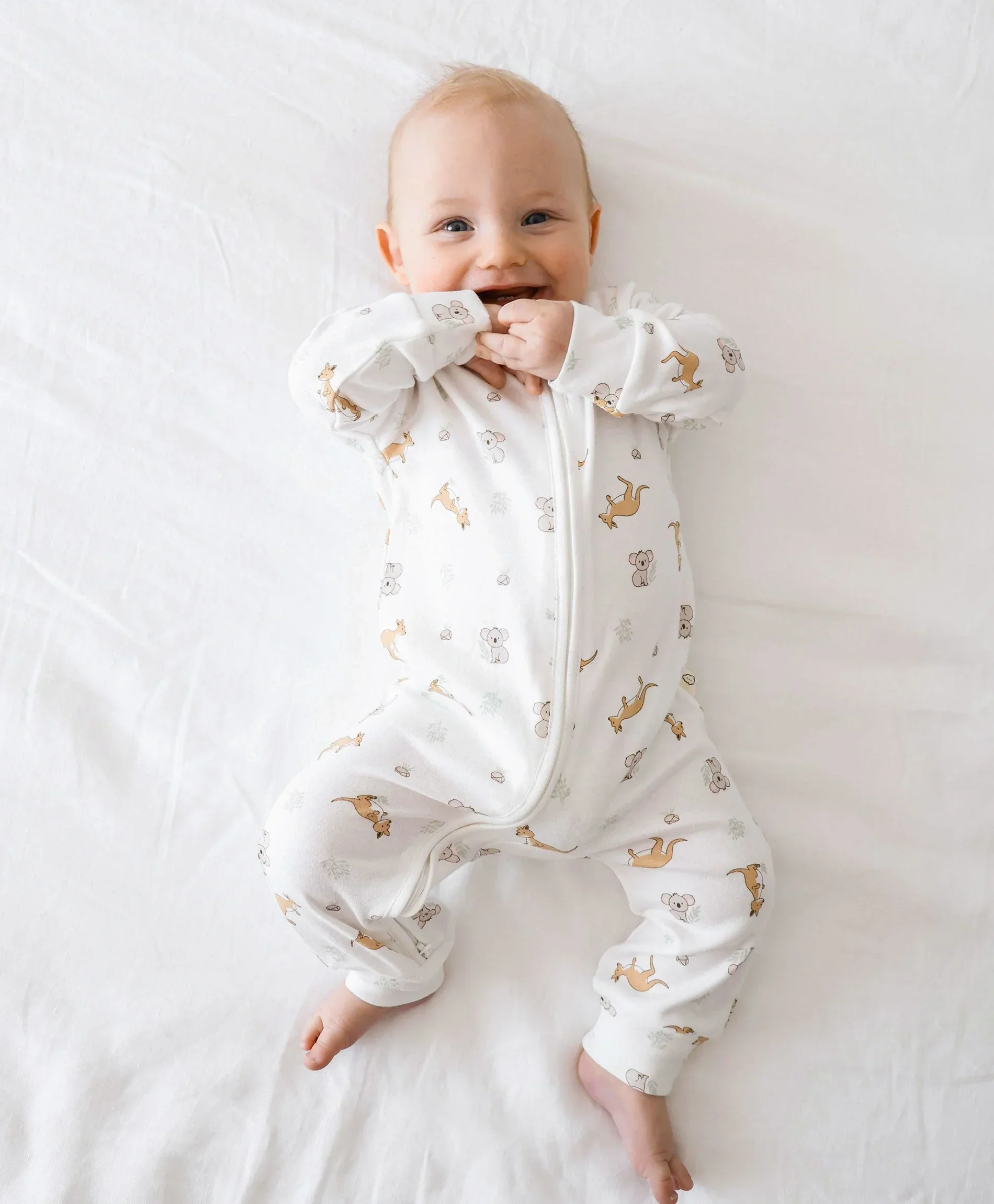Organic Cotton Growsuit - Kangaroo & Koala - Image 4