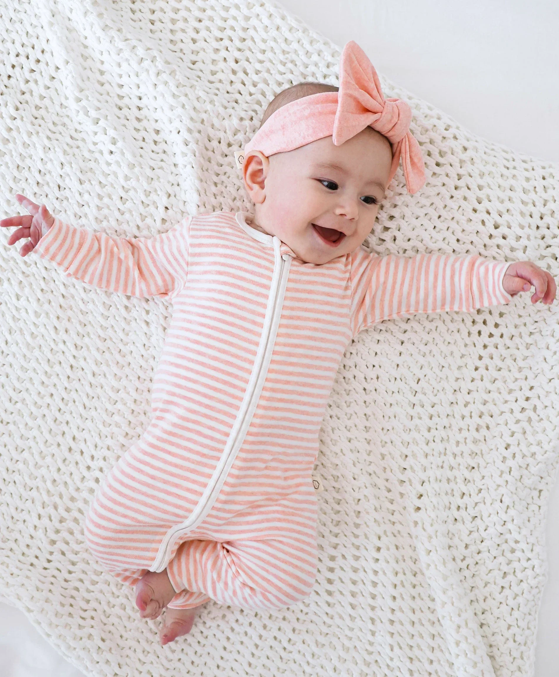 Organic Cotton Headband - Pink - Image 3