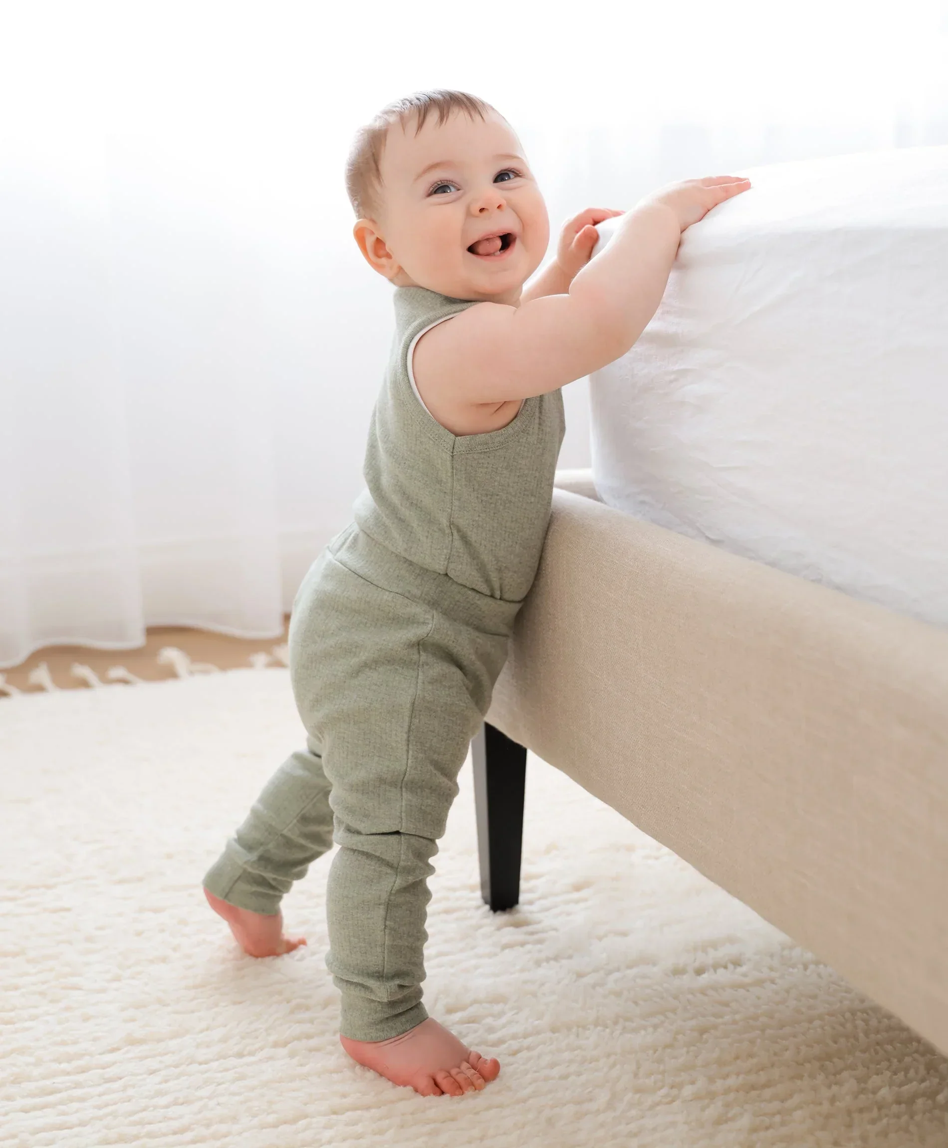 Organic Cotton Leggings - Forest Green - Image 3