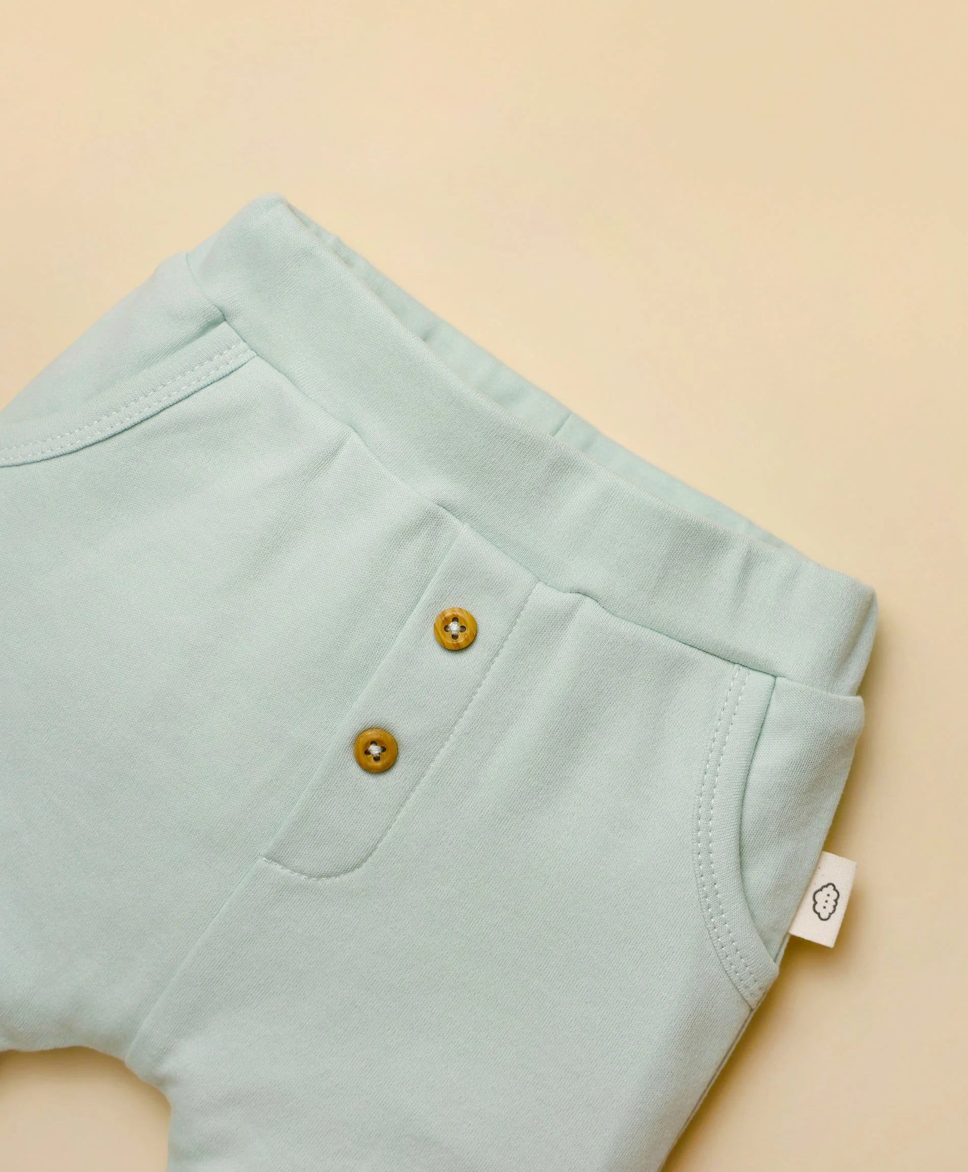 Organic Cotton Slouchy Track Pants - Lime Green - Image 8